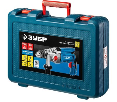 Дрель ЗУБР ЗДУ-1100-2 ЭРММ2 1100Вт