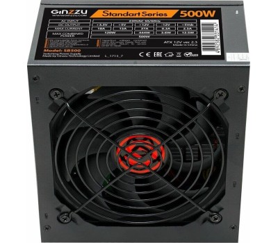 Блок питания GINZZU (17487) SB500 ATX, 12CM fan