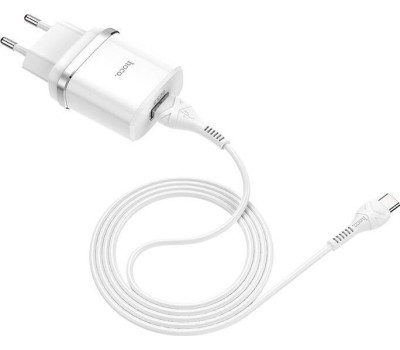 Сетевое ЗУ HOCO (6931474716286) C12Qm QC3.0 White + кабель MICRO USB