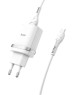 Сетевое ЗУ HOCO (6931474716286) C12Qm QC3.0 White + кабель MICRO USB