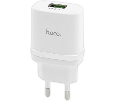 Сетевое ЗУ HOCO (6931474716286) C12Qm QC3.0 White + кабель MICRO USB