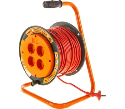 Удлинители GLANZEN EB-30-004, на катушке, б/з, 4 роз - 30м