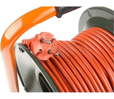 Удлинители GLANZEN EB-30-004, на катушке, б/з, 4 роз - 30м