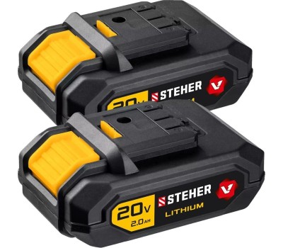 Дрель STEHER CDB-200-2 20В бесщёточная дрель-шуруповерт, 2 АКБ (2Ач), в кейсе
