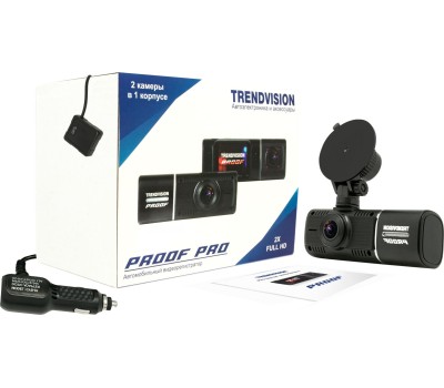 Видеорегистратор TRENDVISION PROOF PRO с двумя камерами FULLHD+FULLHD