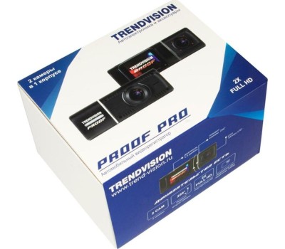 Видеорегистратор TRENDVISION PROOF PRO с двумя камерами FULLHD+FULLHD
