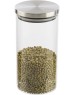 Стеклянная банка MALLONY Стеклянная банка для сыпучих продуктов с крышкой из нерж стали, OCEANO, объем: 0,75 л (004457)