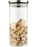 Стеклянная банка MALLONY Стеклянная банка для сыпучих продуктов с крышкой из нерж стали, OCEANO, объем: 0,75 л (004457)