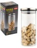 Стеклянная банка MALLONY Стеклянная банка для сыпучих продуктов с крышкой из нерж стали, OCEANO, объем: 0,75 л (004457)