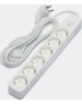 сетевой фильтр PERFEO (PF_C3973) POWER STREAM - 6 роз - 5,0 м - белый