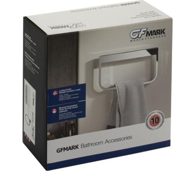 Аксессуары для ванной комнаты и туалета GFMARK 78147 Держатель полотенца круглый, в виде кольца, ГРАФИТ