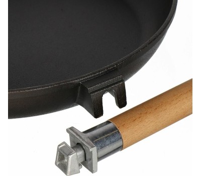 Сковорода чугун ГАРДАРИКА 0124 чугун 24см съем/руч 550002114