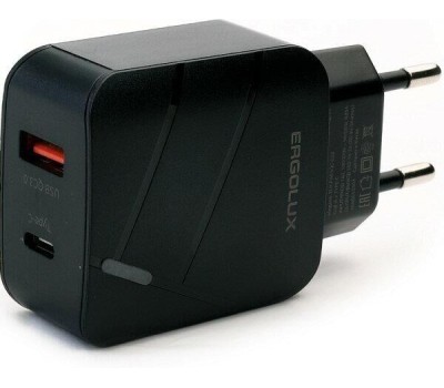 СЗУ ERGOLUX (15108) ELX-РA01QC-C02 18Вт черный