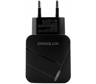 СЗУ ERGOLUX (15108) ELX-РA01QC-C02 18Вт черный