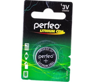 Батарейки PERFEO (PF_3998) CR2032/1BL LITHIUM CELL