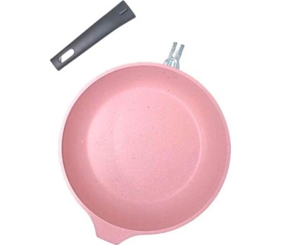 Сковорода KUKMARA 241tsr а/пр литая 24см съемн/руч Trendy style rose
