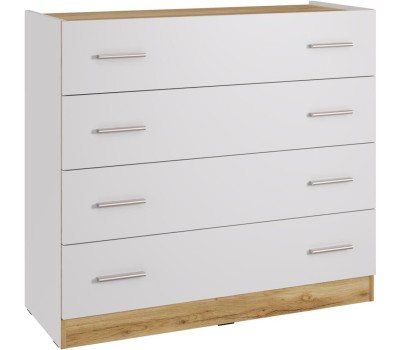 Комод НК-МЕБЕЛЬ FRESCO комод КМ-100(N) Белый/Дуб Вотан 72518529