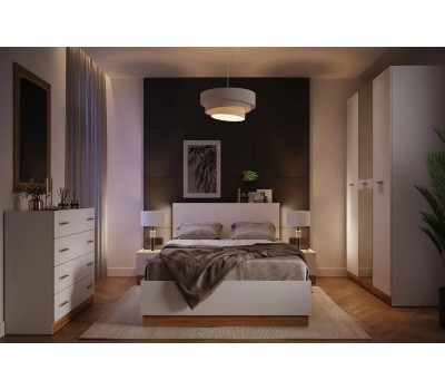 Комод НК-МЕБЕЛЬ FRESCO комод КМ-100(N) Белый/Дуб Вотан 72518529