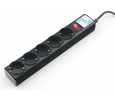 POWERCUBE Сетевой фильтр SPG5-10M, 10м, черный