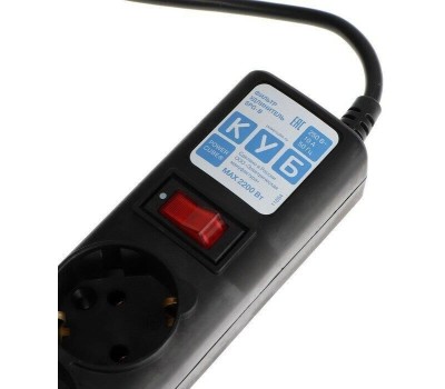 POWERCUBE Сетевой фильтр SPG5-10M, 10м, черный