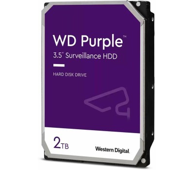Жесткий диск WESTERN DIGITAL Жесткий диск SATA 2TB 6GB/S 64MB PURPLE WD23PURZ WDC