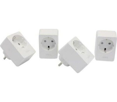 TP-LINK Умная розетка TAPO P100(4-PACK), EU VDE, Wi-Fi, белый