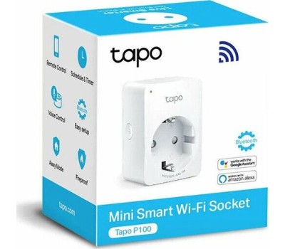 TP-LINK Умная розетка TAPO P100(4-PACK), EU VDE, Wi-Fi, белый