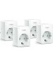 TP-LINK Умная розетка TAPO P100(4-PACK), EU VDE, Wi-Fi, белый