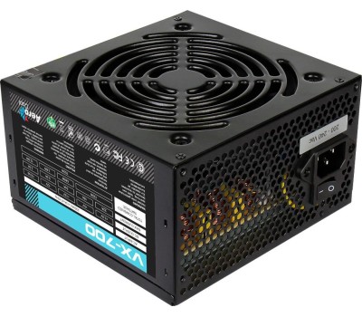 Блок питания AEROCOOL Блок питания 700W VX PLUS 700 черный RGB (ATX, APFC, 20+4 pin, 2xPCIe 6+2P, 3хMolex, 6xSATA, 120mm fan) (VX PLUS 700 RGB)