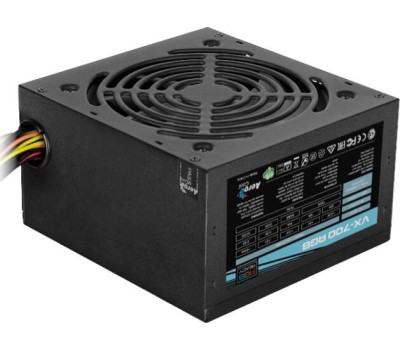 Блок питания AEROCOOL Блок питания 700W VX PLUS 700 черный RGB (ATX, APFC, 20+4 pin, 2xPCIe 6+2P, 3хMolex, 6xSATA, 120mm fan) (VX PLUS 700 RGB)