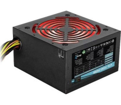 Блок питания AEROCOOL Блок питания 700W VX PLUS 700 черный RGB (ATX, APFC, 20+4 pin, 2xPCIe 6+2P, 3хMolex, 6xSATA, 120mm fan) (VX PLUS 700 RGB)