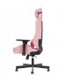 Кресло компьютерное игровое KNIGHT Кресло игровое N1, ткань, до 150кг, регулируемые 3D подлокотники, розовый