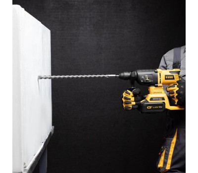 Бур DENZEL Бур по бетону, двойная спираль, три пылеотводящие кромки, 20 x 460 мм 705049