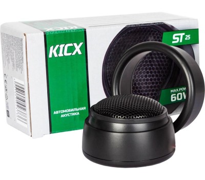 Автоакустика KICX Колонки автомобильные ST 25, 2.6 см (1 дюйм), комплект 2 шт. [2012504]