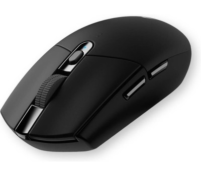 LOGITECH Мышь беспроводная G304 Lightspeed, игровая, радио, оптическая, USB, 12000dpi, черный [910-005284]