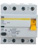 IEK Выключатель дифф. тока (УЗО) ВД1-63 (MDV10-4-025-030) 25A 4П 400В 4 модуля белый (упак.:1шт)