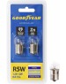 Лампа светодиодная GOODYEAR Автолампа GY R5W 12V 5W BA15s (блистер: к-т 2шт)