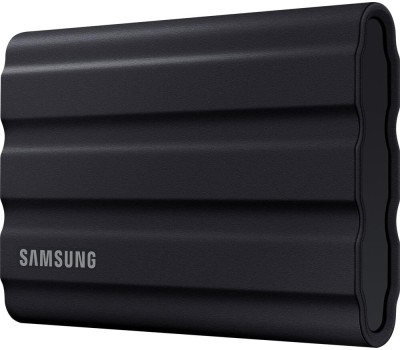 Внешний диск SAMSUNG 4ТБ Внешний диск SSD T7 Shield, USB-C, запись - 1000МБ/с, чтение - 1050МБ/с, черный [mu-pe4t0s/ww]