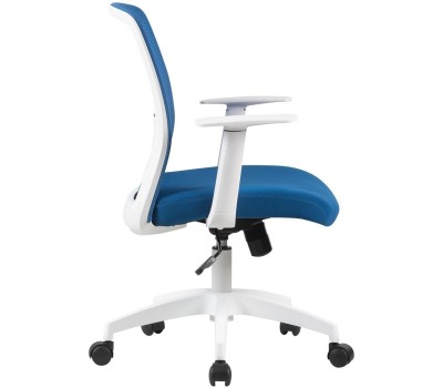 Кресло компьютерное CACTUS Кресло CS-WMC333-BL, сетка/ткань, до 100кг, фиксированные подлокотники, темно-синий