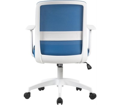 Кресло компьютерное CACTUS Кресло CS-WMC333-BL, сетка/ткань, до 100кг, фиксированные подлокотники, темно-синий