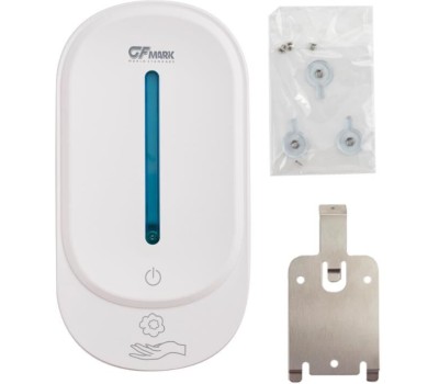 GFmark - Дозатор СЕНСОРНЫЙ, ПЕНА, пластик АБС, БЕЛЫЙ, большой, с полоской, 350 мл 677