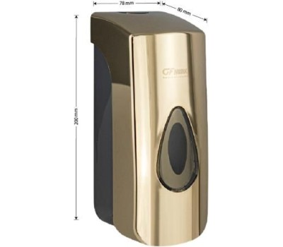 GFmark - Дозатор для жидкого мыла 350 мл, из АБС пластика, цвет ЗОЛОТО. 630-G