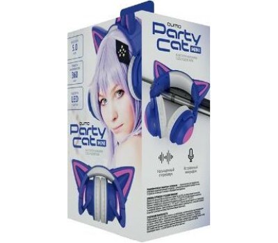 USB флеш QUMO (34913) Party Cat mini ВТ 0050 синий/фолетовый