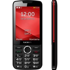 Телефон мобильный TEXET TM-308 Black/Red
