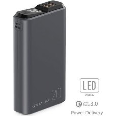 Портативный аккумулятор OLMIO QS-20, 20000mAh, space-gray (39188)