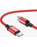 Кабель HOCO (6931474784391) X89 Wind Type-C (m) - Type-C (m) 1.0m - красный