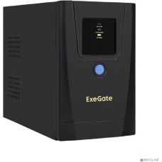 EXEGATE EX292781RUS ИБП SpecialPro UNB-1000.LED.AVR.1SH.2C13 <1000VA/550W, LED, AVR,1*Schuko+2*C13, металлический корпус, Black>