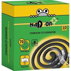 Спирали от комаров NADZOR Спирали от комаров, чёрные, 10 шт, ISM004B