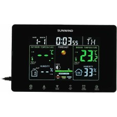 SUNWIND Погодная станция SW-WSH160-COLOR, черный