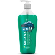 Гель для душа GRASS 125782 Milana MEN Могучий Килиманджаро с маслом лемонграсса (750мл)